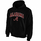 Men's Alabama Crimson Tide Midsize Arch Pullover Hoodie - Black,baseball caps,new era cap wholesale,wholesale hats